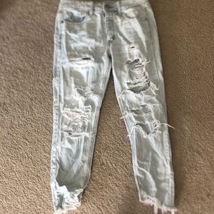 American Eagle Ripped Mom Jeans